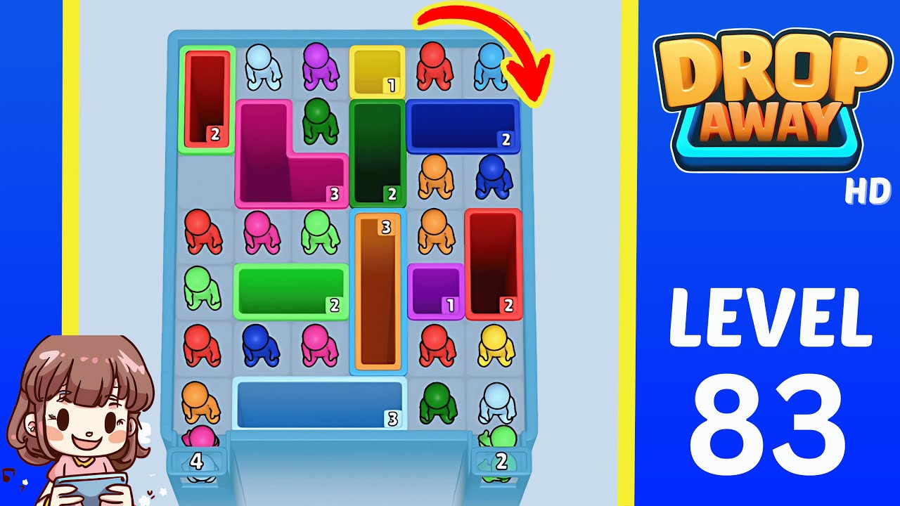 Drop Away Level 83: Drop Away Level 83 - Walkthrough Solution Game