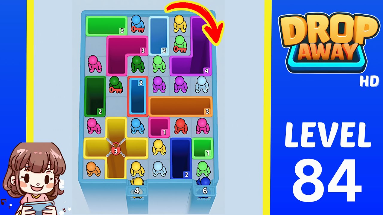 Drop Away Level 84: Drop Away Level 84 - Walkthrough Solution Game