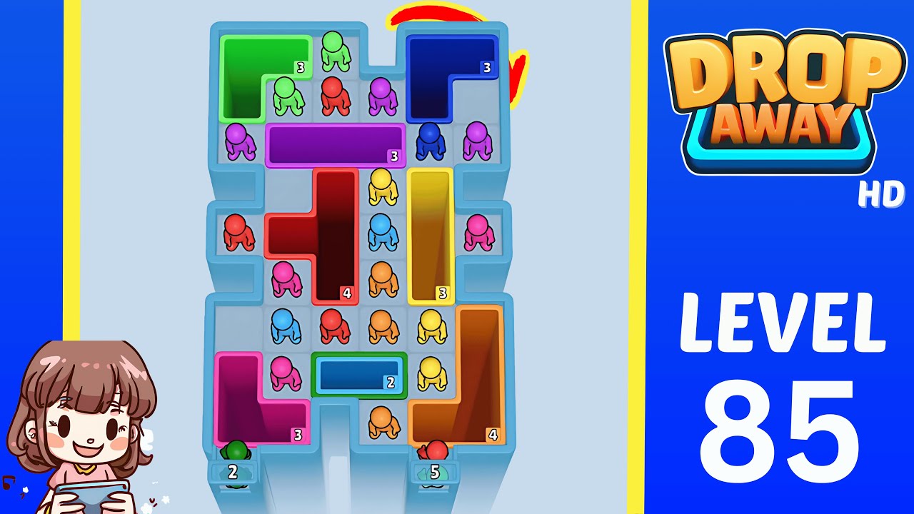 Drop Away Level 85: Drop Away Level 85 - Walkthrough Solution Game