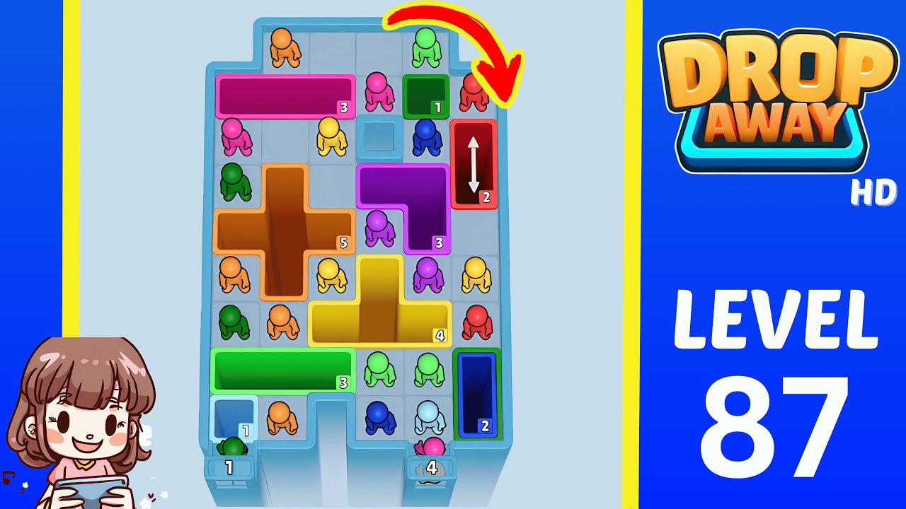 Drop Away Level 87: Drop Away Level 87 - Walkthrough Solution Game