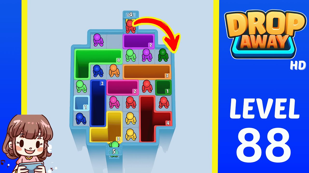 Drop Away Level 88: Drop Away Level 88 - Walkthrough Solution Game