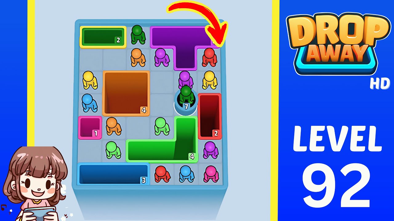 Drop Away Level 92: Drop Away Level 92 - Walkthrough Solution Game