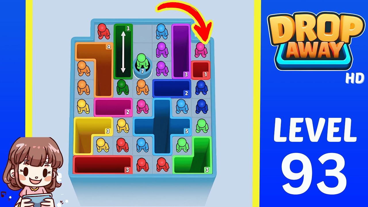 Drop Away Level 93: Drop Away Level 93 - Walkthrough Solution Game