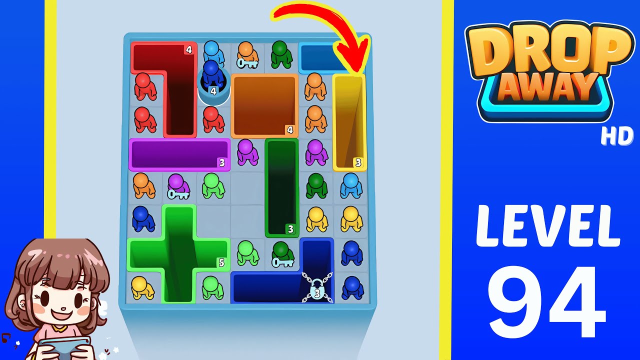 Drop Away Level 94: Drop Away Level 94 - Walkthrough Solution Game