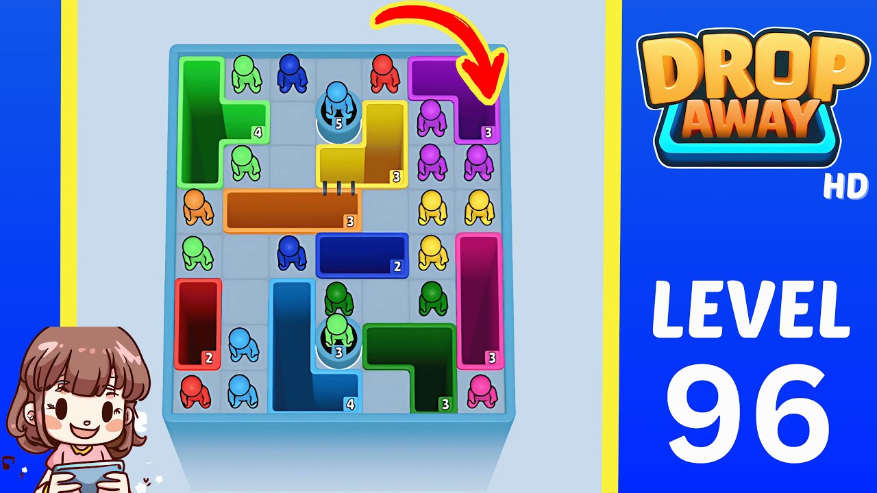 Drop Away Level 96: Drop Away Level 96 - Walkthrough Solution Game