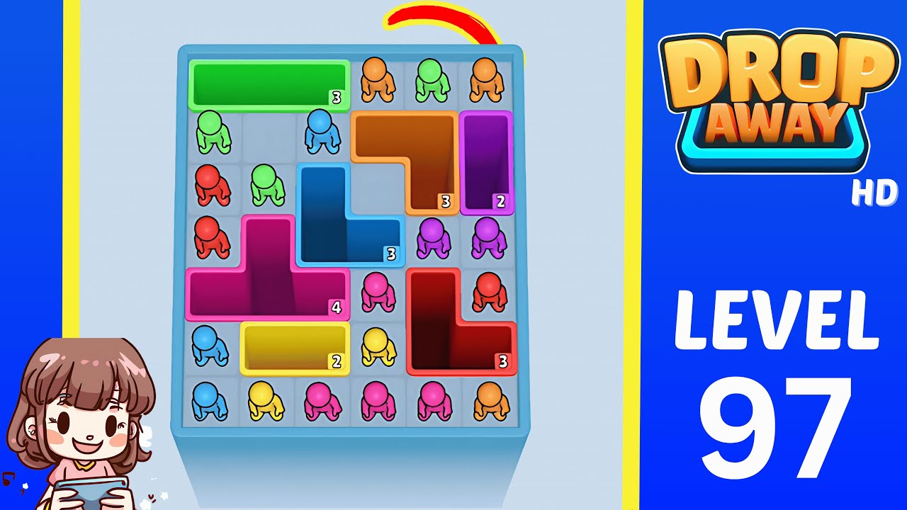 Drop Away Level 97: Drop Away Level 97 - Walkthrough Solution Game