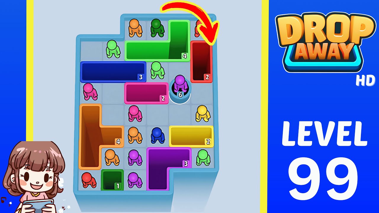 Drop Away Level 99: Drop Away Level 99 - Walkthrough Solution Game
